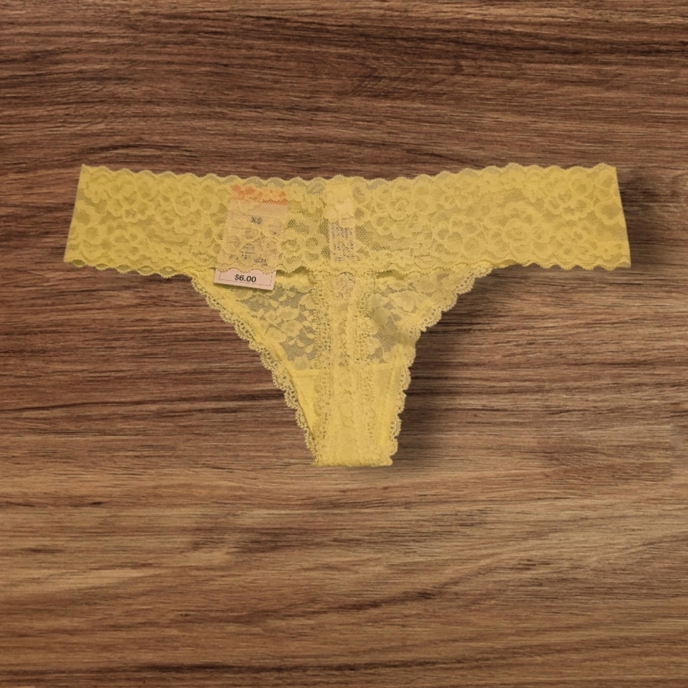 Auden Yellow Lace Panties 3 Pair